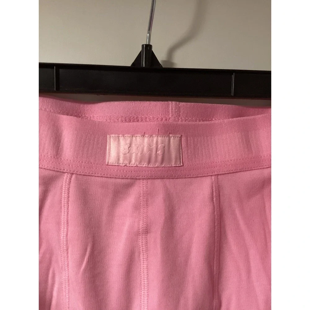 SKIMS Mens Cotton 3 Inch Boxer Brief Pink Size 5X Cotton Modal Stretch Underwear